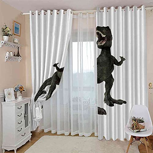 Rideaux occultants à oeillets dinosaure pour obscurcir la chambre - 4