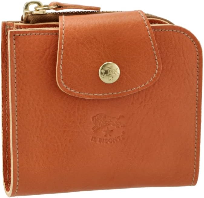 Amazon | IL BISONTE(イルビゾンテ) 財布 二つ折り L字ファスナー ミニ  