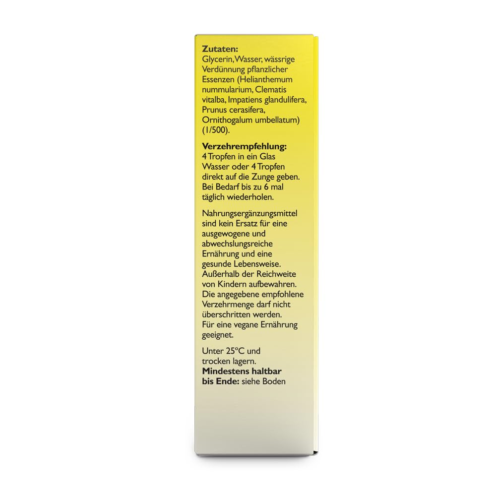 Gotas originales BACH RESCURA sin alcohol: (anteriormente Rescue) mezcla de flores de Bach, 20 ml