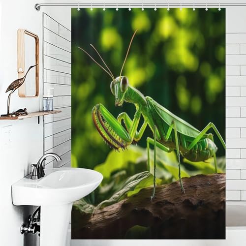 Rideau de douche imperméable séchage rapide en tissu lavable Praying MFourmiis - 6