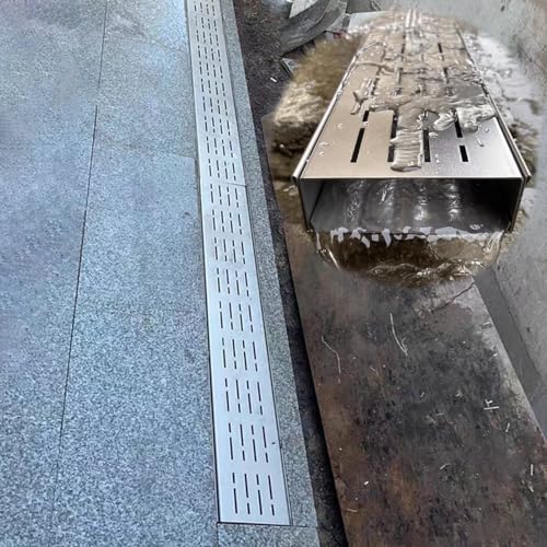 Grille de drainage en acier inoxydable pour protéger votre terrasse des eaux pluviales