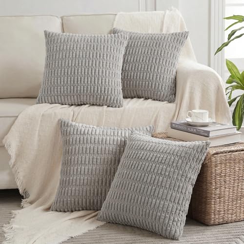 Fancy Homi 4 Packs Decorative Throw Pillow Covers for Living