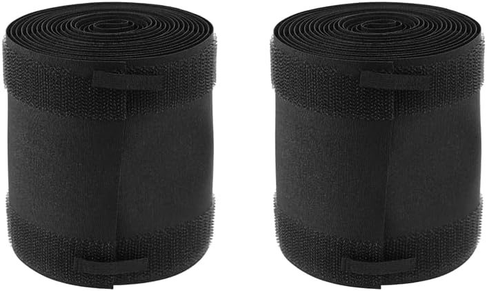 2 Pack Cable Grip Strip Floor Cable Cover Protect Cords Cable Protector Cable Management 4 X 10 Inch - (Color: Black)