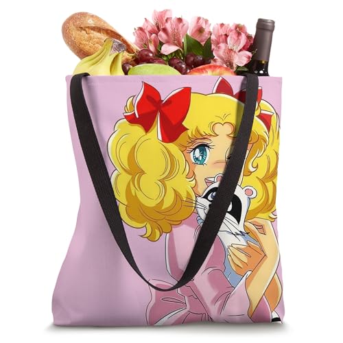 candy candy and raccoon retro japanese vintage 80s anime tote bag