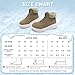 Boys Girls Kids Arch Support Diabetic Wide Winter Warm Walking Shoes: Orthopedic Plantar Fasciitis Bunions Recovery Snow Boots, Outdoor Shopping School Wear Fashion Leather Shoes Khaki Little Kid 3