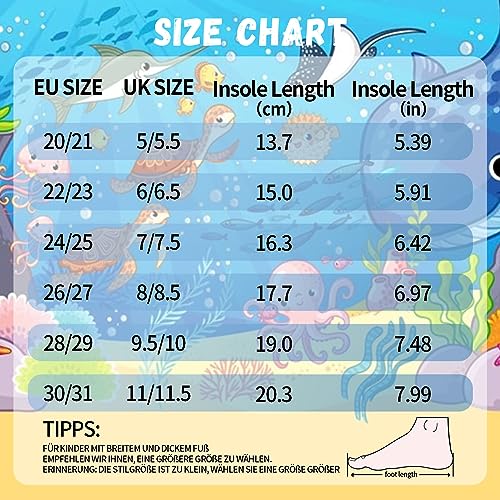 Torotto Unisex-Kinder Badeschlappen Sommer Flache Hausschuhe Badesandalen rutschfest Schlappen Badeschuhe(28 EU Fischschuppe-Rosa)