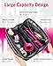 Mancro Hair Tools Travel Bag Compatible with Shark Flexstyle, Wide-open Hot Hair Tool Organizer with Separate Heat Resistant Mat, Hair Accessories Organizer for Straighteners, Curling Iron