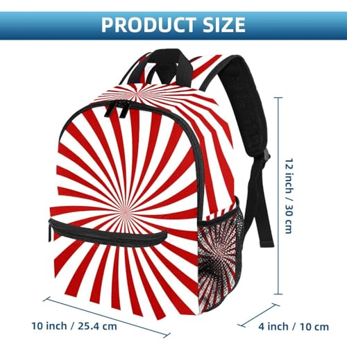 Petit sac à dos léger multicolore motif spirale 12 p - 2