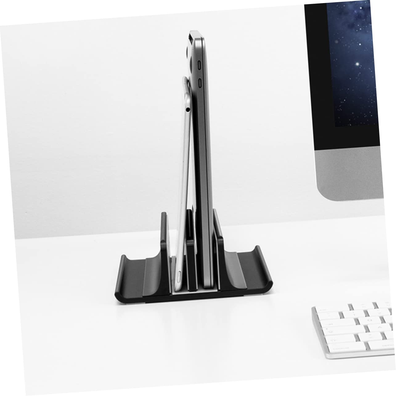 jojofuny Supporto Verticale Per Laptop Lega Di Alluminio Raffreddamento Efficiente e Salvaspazio Per Scrivania Per Notebook Portatili e Ottimizzazione Del Desktop