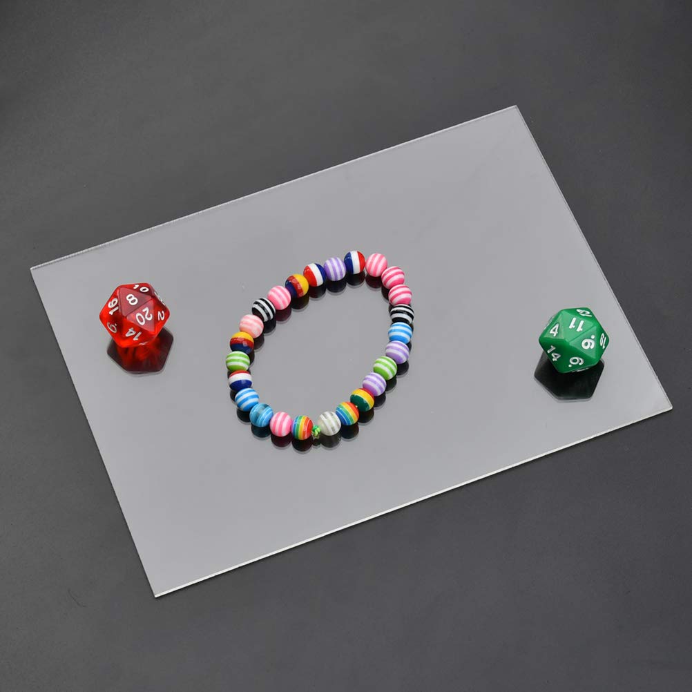 5X7 inch Rectangular Acrylic Sheet 6 Packs, Transparent Acrylic Sheets