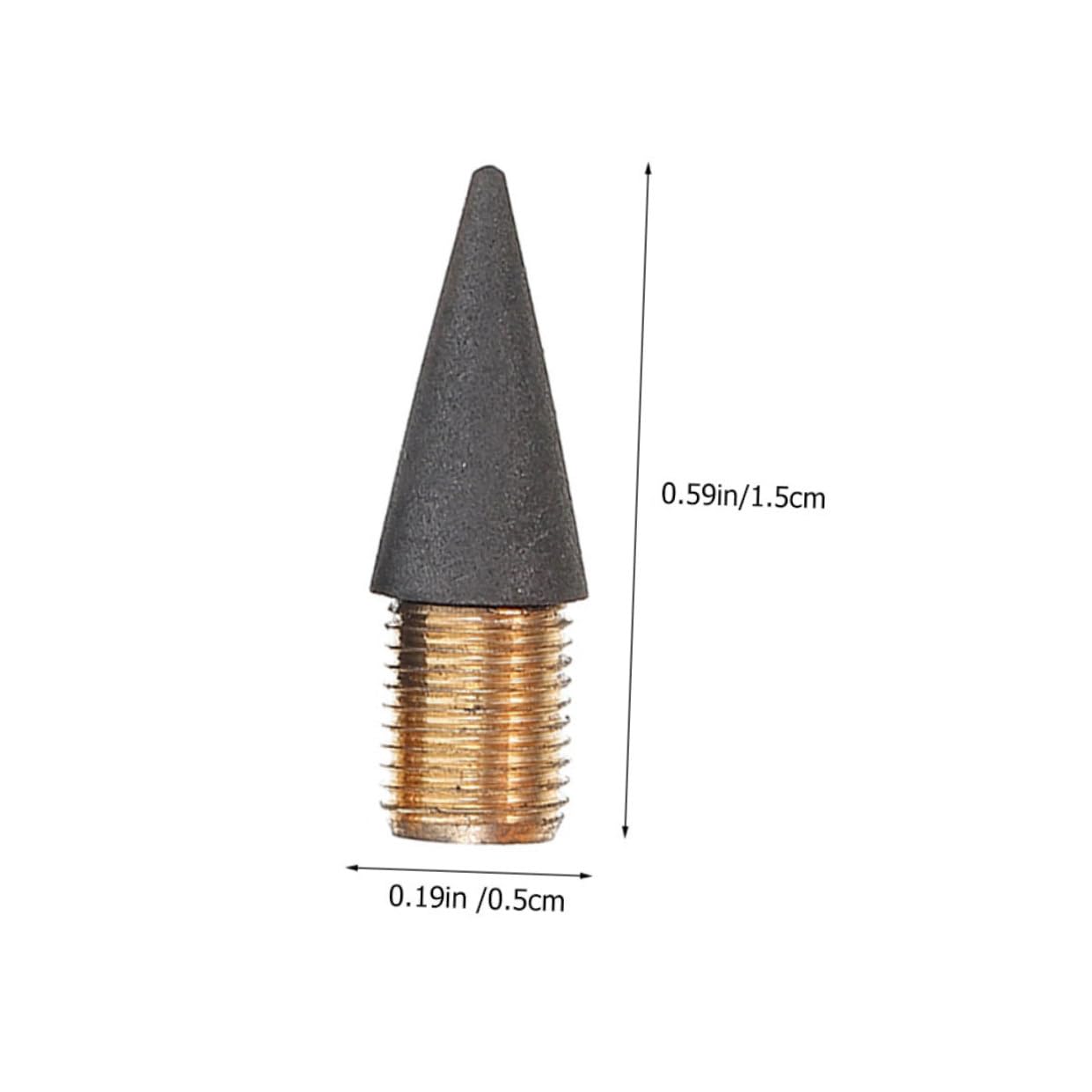 jojofuny Lot de 6 Mines de Rechange sans Encre pour Crayon Mécanique, Pointe en Graphite Solide, Compatible Porte-mines Réutilisables, Recharge Remplaçable pour Écriture et Plusieurs styles