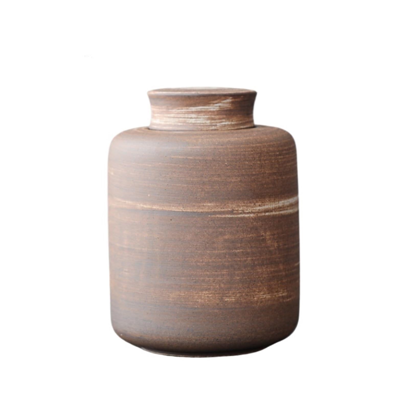 Urn for Ash, Cremation Urns Decorative Ceramics Small Urn For Funeral For Pet Or Human Ashes Human Ashes Container(10.8x14.6cm)