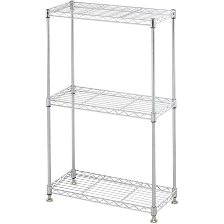 Amazon エコノミーラック ルミナスパーツ互換品 ポール径12 7mm ミニラック 3段 幅45 5 奥行 5 高さ71 5cm Wc4575 3 スチールラック本体 オンライン通販