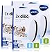 Brita MicroDisc - Filtro dell'acqua 3 pezzi, adatto per bottiglie di filtro dell'acqua BRITA fill&go e caraffe per filtro acqua BRITA fill&serve (confezione da 4)