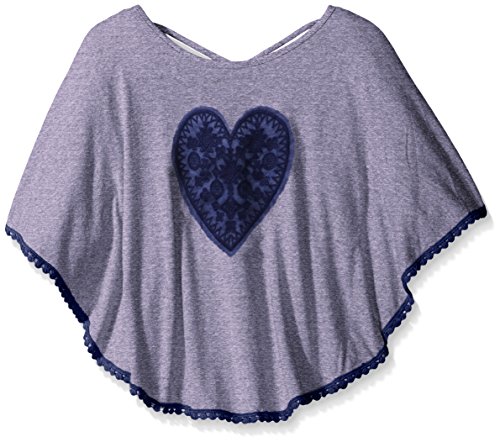 Speechless Big Girls' Circle Top with Lace Applique
