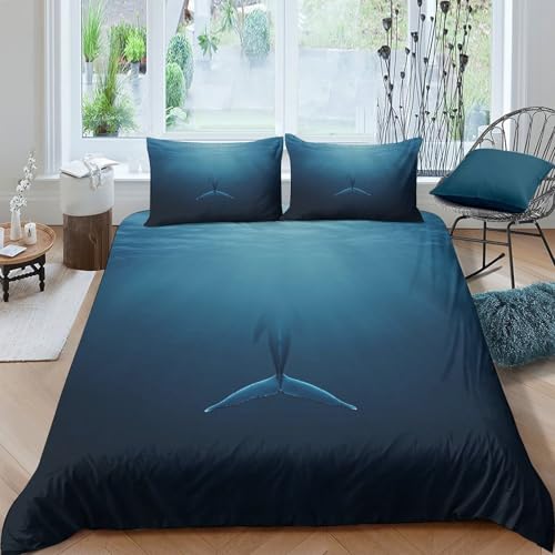 Housse de couette microfibre hypoallergénique lit double imprimé 3D rouge - 4