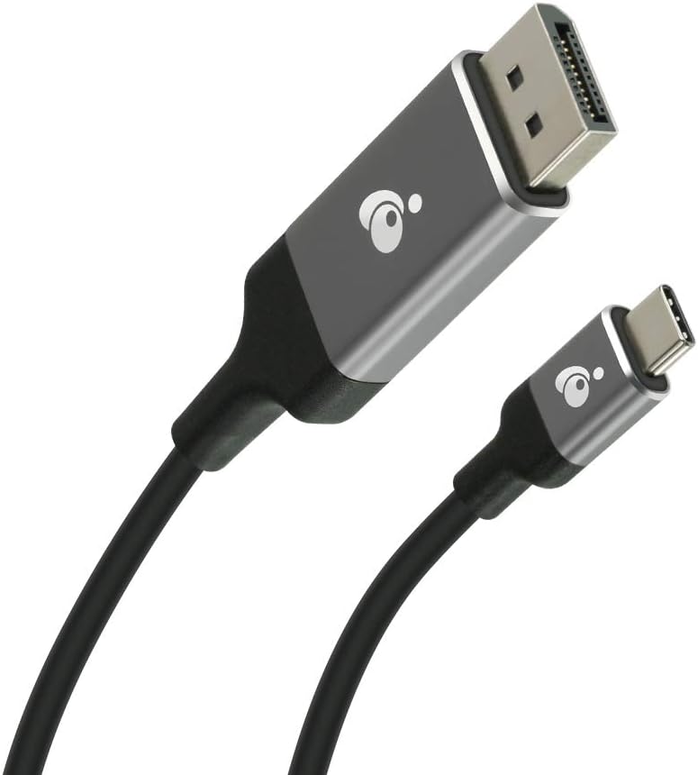 IOGEAR USB-C (M) to DisplayPort (M) 6Ft Cable - 8K 60Hz - Compatible with Thunderbolt 3 - G2LU3CDP22