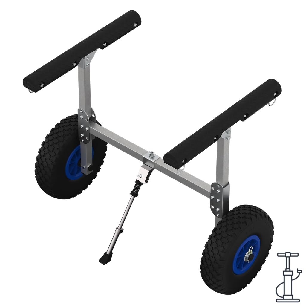 SUPROD Kanuwagen mit LUFTREIFEN Transportwagen SUP Aluminium KW260-LU