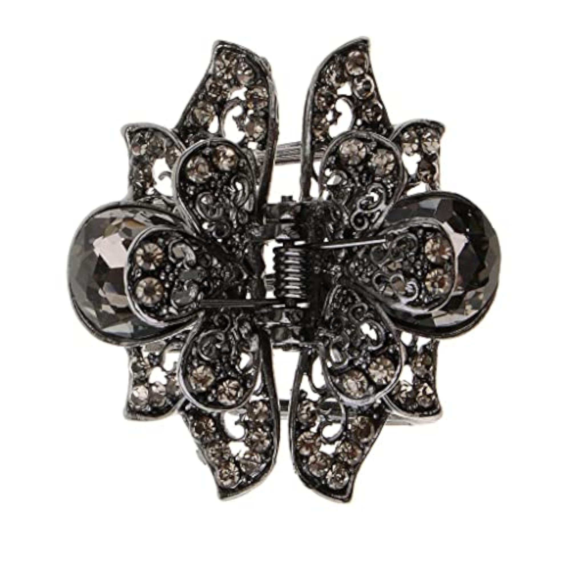 Vintage Large Grey Hair Claw Jaw Clips for Women