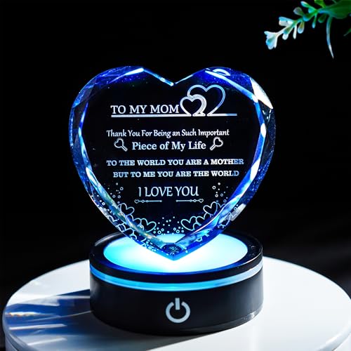Gifts-for-Mom-Crystal-Heart-Keepsake-with-LED-Base-Meaningful-Gift-to-Mom-for-Mothers-Day-Birthday-Day-Valentines Gifts for Mom Crystal Heart Keepsake with LED Base Meaningful Gift to Mom for Mothers Day Birthday Day Valentines