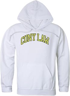 W Republic 540-634-WHT-02 City University of New York School of Law Campus Hoodie White - Medium