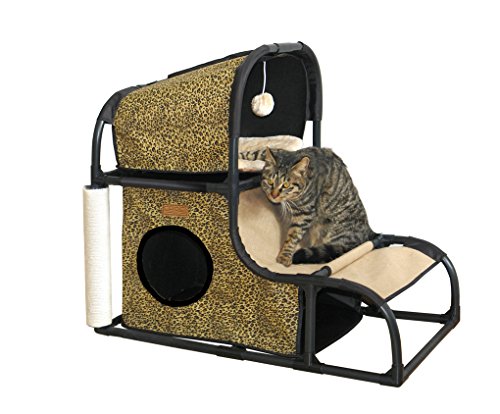 Croci Cat Activity House Parkour Series, 813 x 406 x 711 cm, Medium, Leopard