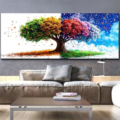 Diamond Painting Printemps Grand Format 100x200cm pour Décoration Murale à la Maison