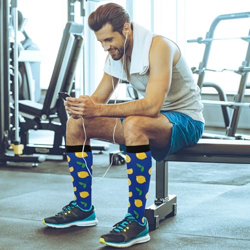 Image of Compression Socks for Women & Men, Knee High Socks for Circulation Medical Running Athletic Nurse Travel