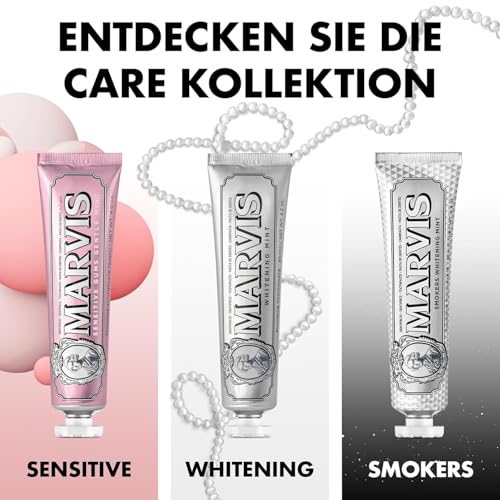 Marvis Smokers Whitening Mint Zahncreme, kühle Minze, 85 ml