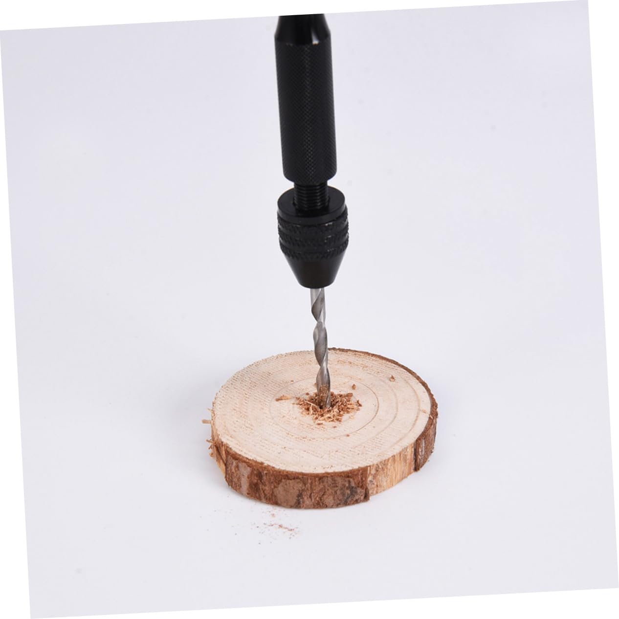 HOMSFOU 20pièces Perceuse à Main Avec Étau Forets Rotatifs Outil De Modélisme Pour Bois Résine Bijoux Et Autres Matériaux