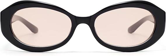 Retro Oval Sunglasses for Women Men Trendy 90s Round Sunnies AP3751