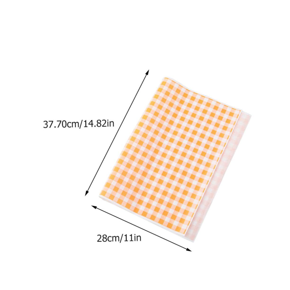 Wakauto 50 Sheets Oil Baking Paper for Kitchen Greaseproof Paper Pad for Sandwiches Pizza and Snacks Food Grade Multi Purpose Kitchen Essential