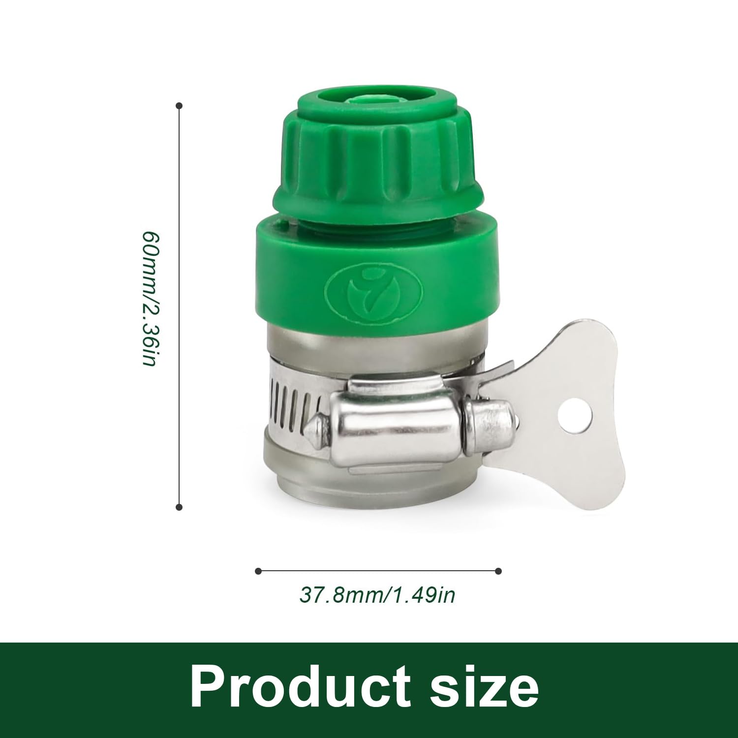 Acxico 2 Pezzi Adattatore Universale Rapido Per Rubinetto, Gomma Morbida, Raccordo Per Tubo Da Giardino 13-17mm - 3