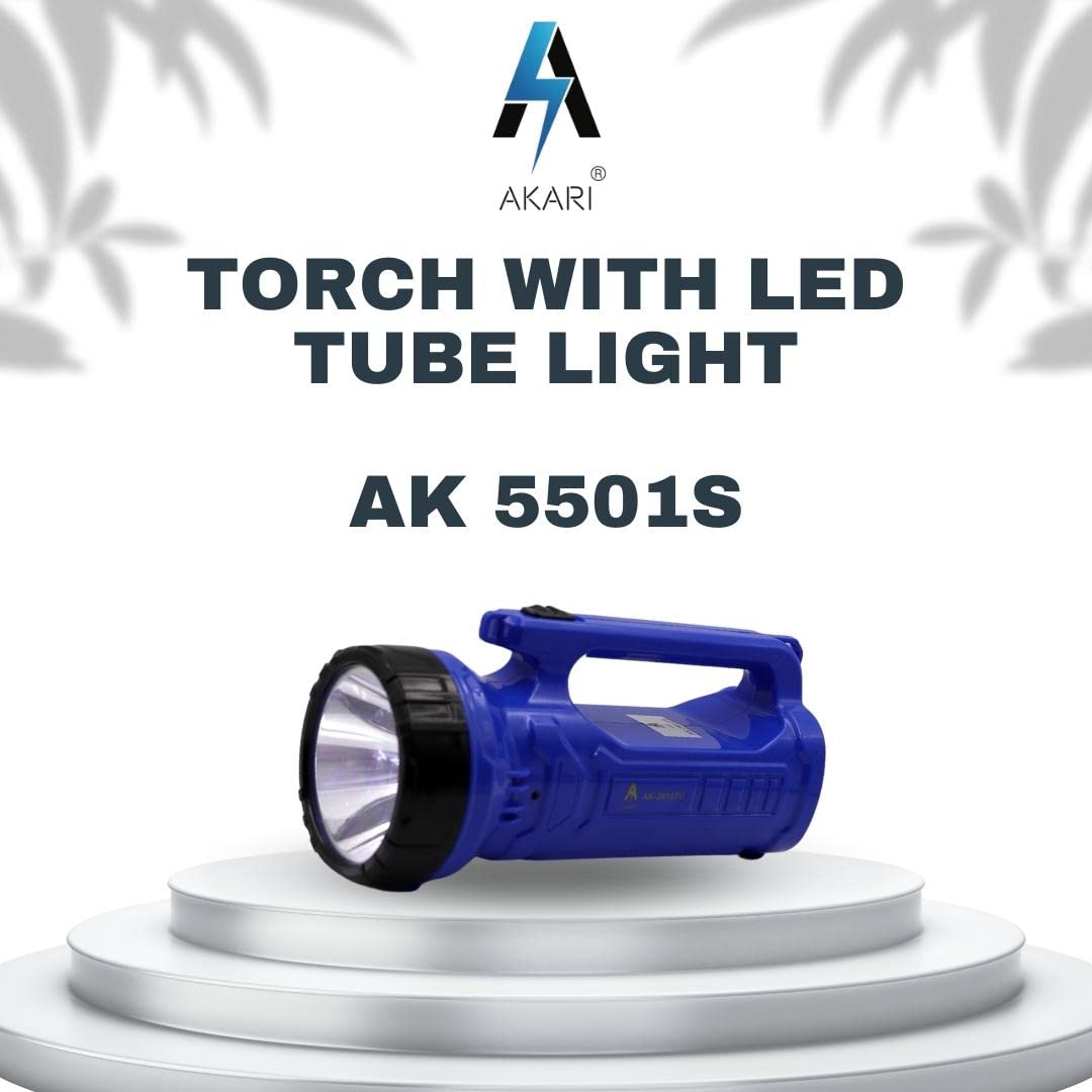 Akari 5501S Long Range tub Light, Torch + 14 Bright SMD Emergency with Multi-Functional Rechargeable Handheld Torch, Flash Light, Fog Light (B08WCX91NQ) Amazon Price History, Amazon Price Tracker