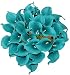En Ge 10 Heads Mini Calla Lily Bridal Wedding Bouquet Real Touch Flower Bouquets (Dark Teal)