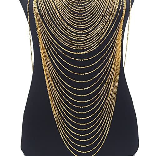 Cadena del cuerpo sexy vientre con borla ajustable para mujer 4
