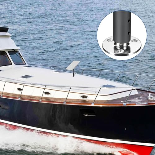 SkyPOOU Accesorios de montaje al aire libre, soporte de base ajustable para antena parabólica, montaje de antena parabólica - imagen 4