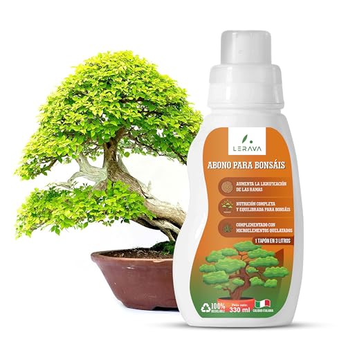 Abono Líquido Para Bonsái Homegrow24 De 500 Ml, Con Microorganismos Eficaces Y Carbón Vegetal Orgánico, 100% Natural, Fácil Dosificación