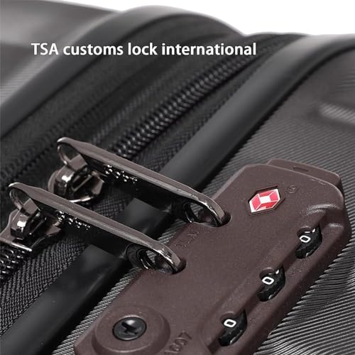 Durable Suitcase for Women Large Capacity Expandable Suitcases Carry On Luggage Suitcases With Wheels Tsa Customs Lock Retro Suit Case (Color : B, Size : 20 in)3