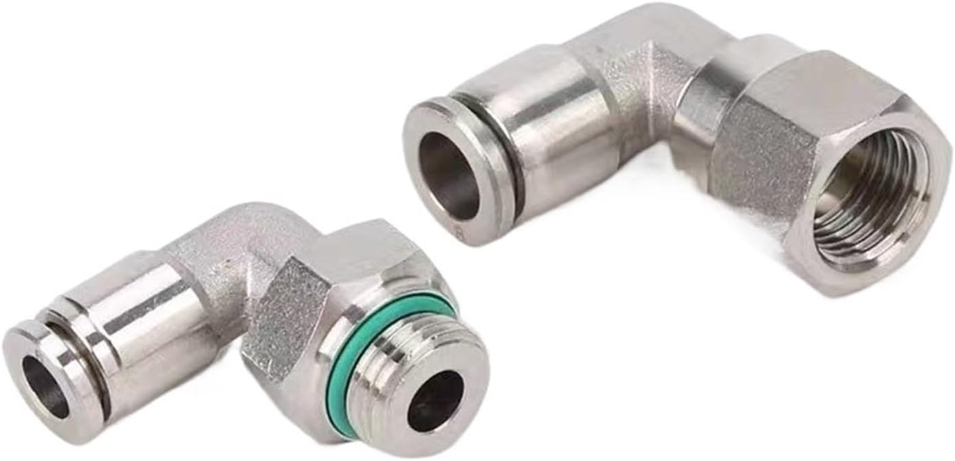 1pcs PL4-01 PL04-02PL6-01 Stainless steel Pneumatic fittings PL8-01 PL8-02 PL10-01 PL10-02 G thread(PL4-G02 5pcs)