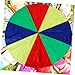 Milisten Rainbow Umbrella Teaching Gymnastics Parachutes for Kids Field Day Games Tent Kindergarten Play Props