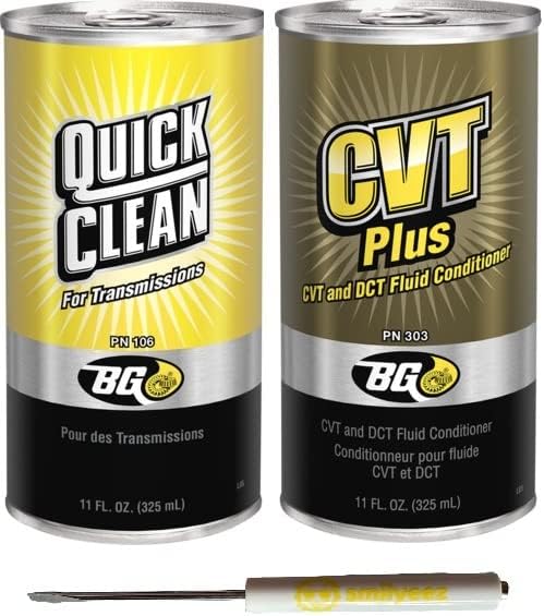 BG K6610 CVT Transmission Quick Clean Flush PN106 & CVT DCT Plus Fluid Conditioner PN 303 with Pocket Screwdriver (1)