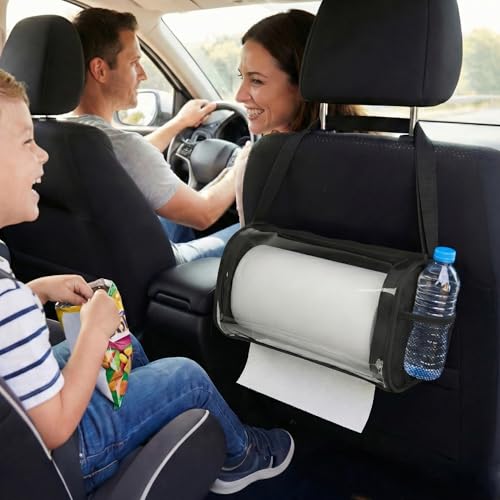 Portable Car Paper Towel Holder: Water-Resistant Toilet Paper Dispenser