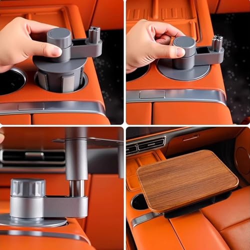 Escritorio rectangular con suspensión para camping con bandeja portátil integrada 4
