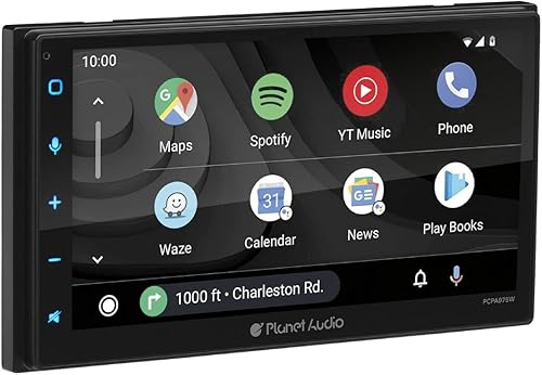 Miniatura 2 de Planet Audio PCPA975W - Estéreo de coche inalámbrico Apple CarPlay y Android Auto, doble Din, pantalla táctil de 6.75 pulgadas, Bluetooth, sin