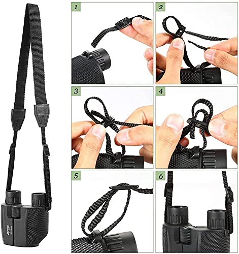 Binoculares compactos con aumento 10x y lente 25 mm miniatura 5