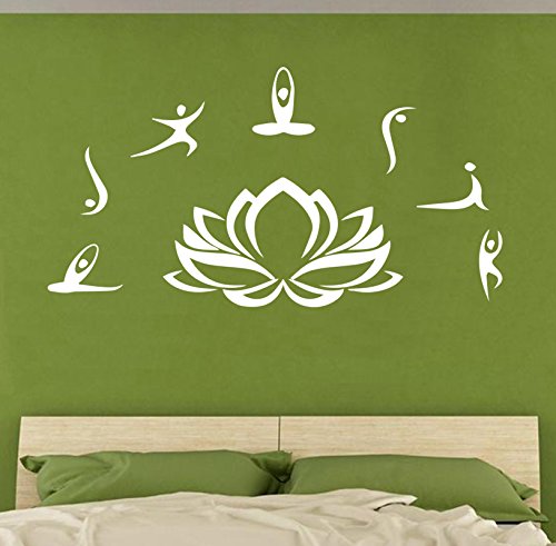 Adesivo murale - Wall Sticker - Yoga Fiore di Loto...