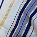 Men's Messianic Prayer Shawl with Star of David Tallit, Hebrew Blessing and Scripture (1, Blue)