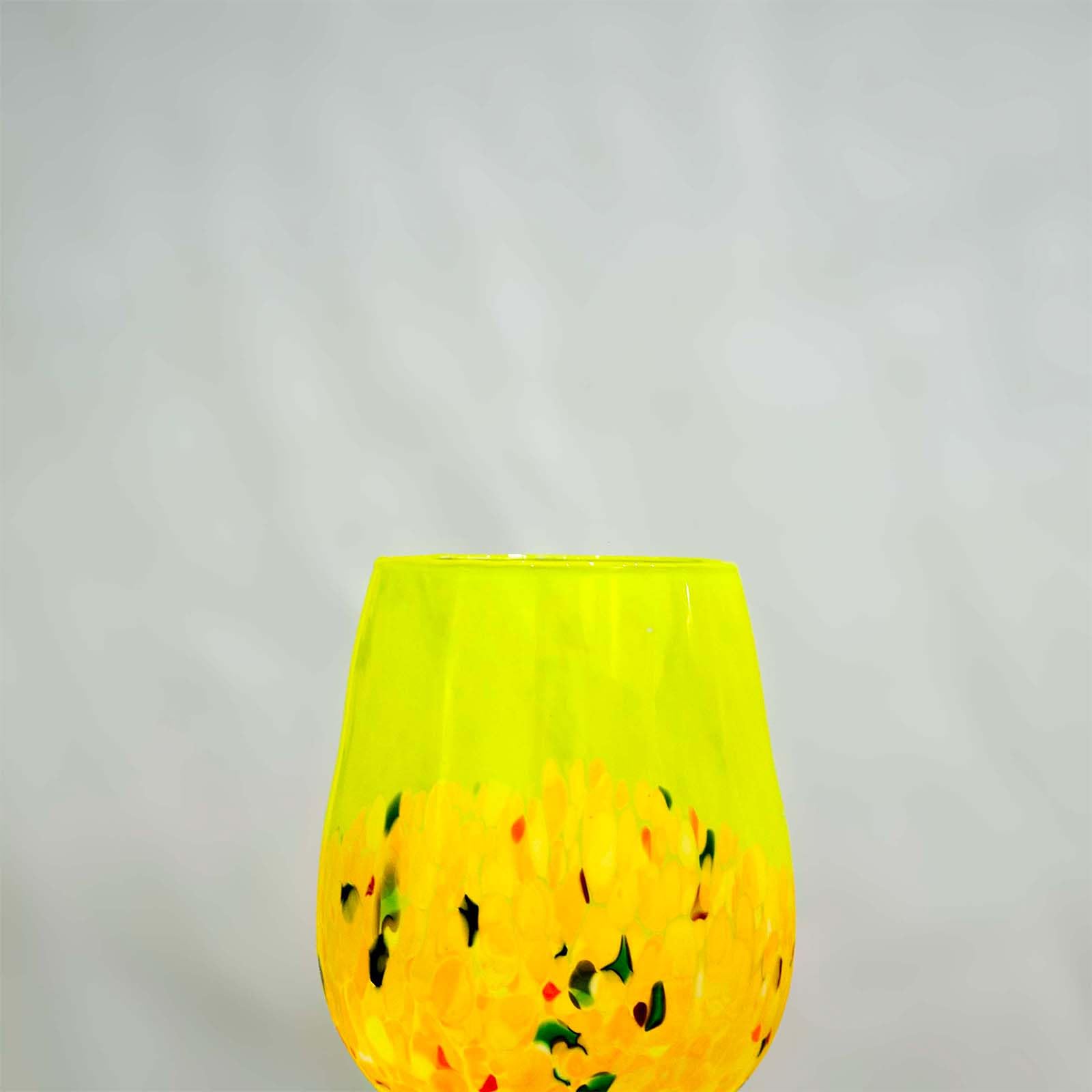 Set 2 Calici In Vetro Di Murano MurArt Animalier – Fatto A Mano, Design Maculato Ispirato Al Leopardo, Vetro Soffiato Trasparente, Made In Italy
