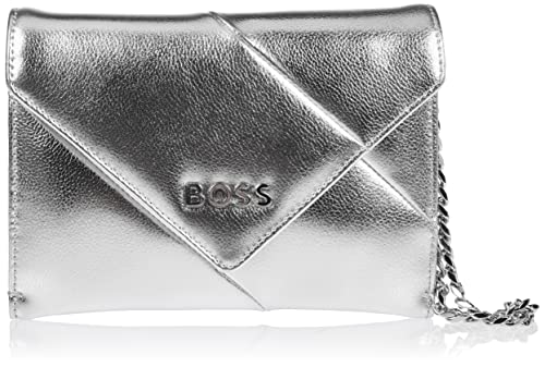 BOSS Ayla Clutch-LM Damen Clutch, Silver40